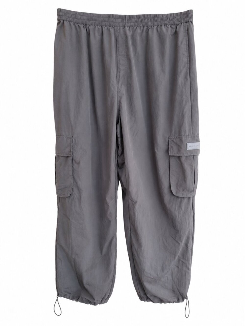 Pink Soda Sport Relox Sz L Gray Cargo Parachute Pants Y2K Gorpcore NWT